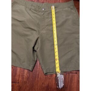 Adidas Golf Shorts Mens 38 Olive Green Technical Flat Front Cargo Pocket Hiking